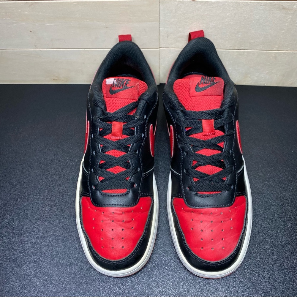 Nike Court Borough Red Black Unisex Kid's Youth Size 6Y Shoes Sneakers BQ5448007 - Picture 7 of 11